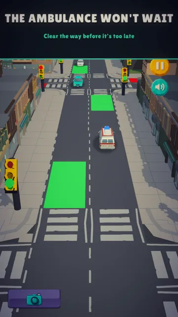 An ambulance in a hurry